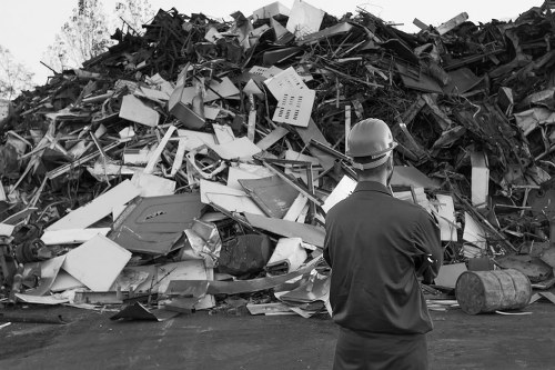 Construction site cleanup in Southwark